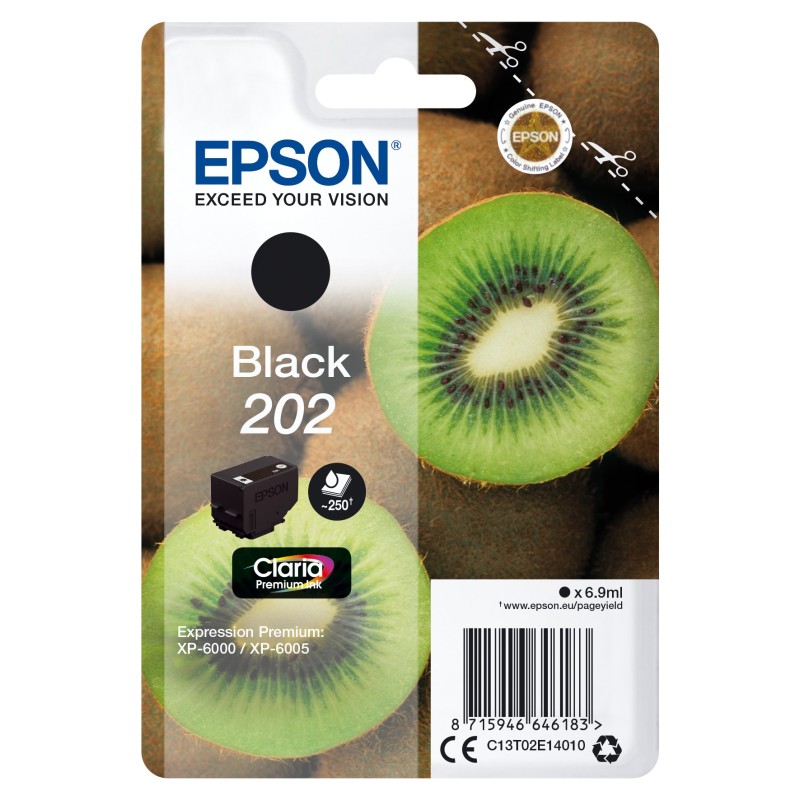 Epson Kiwi 202 ink cartridge 1 pc(s) Original Standard Yield Black